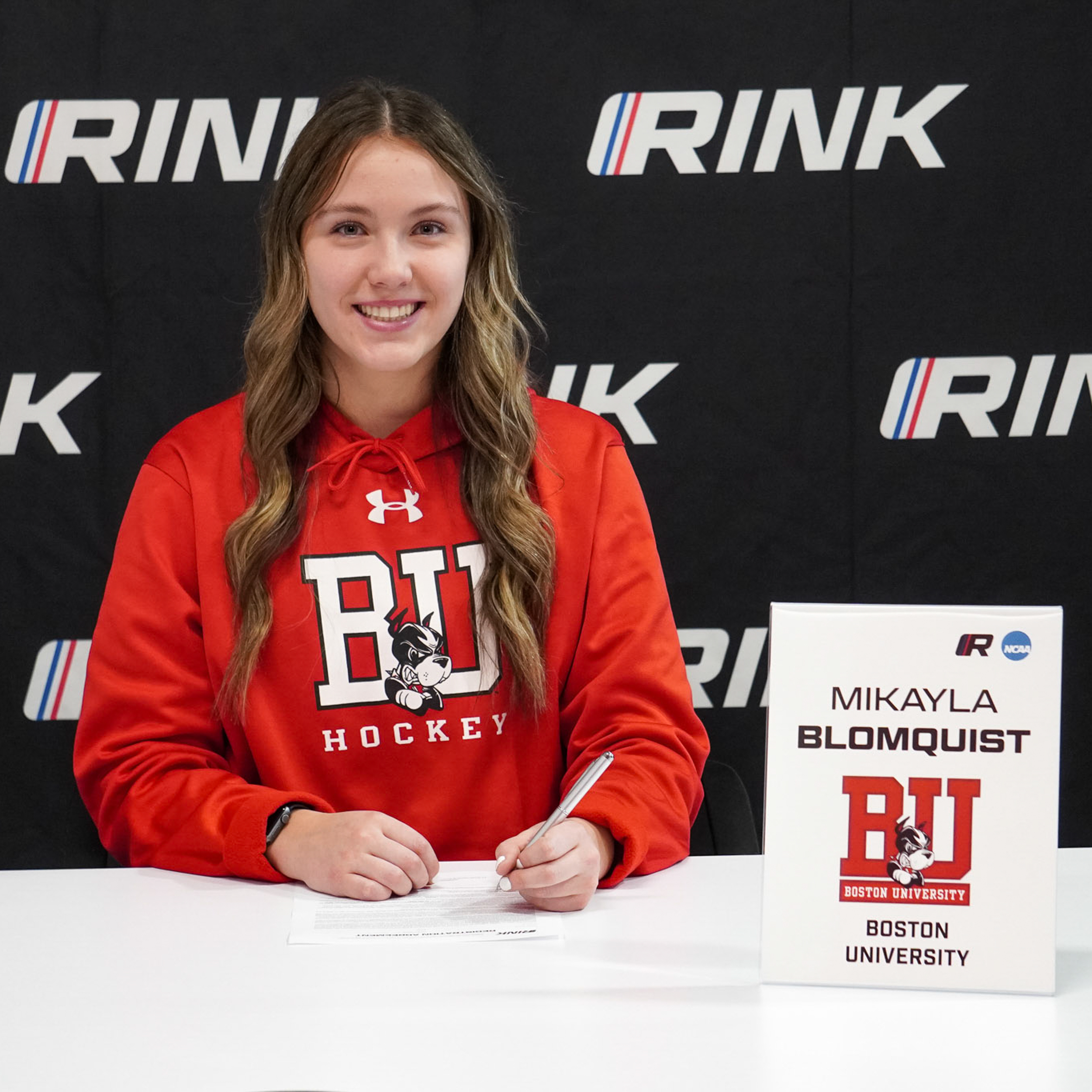 Maya Serdachny Female Hockey Player Shot