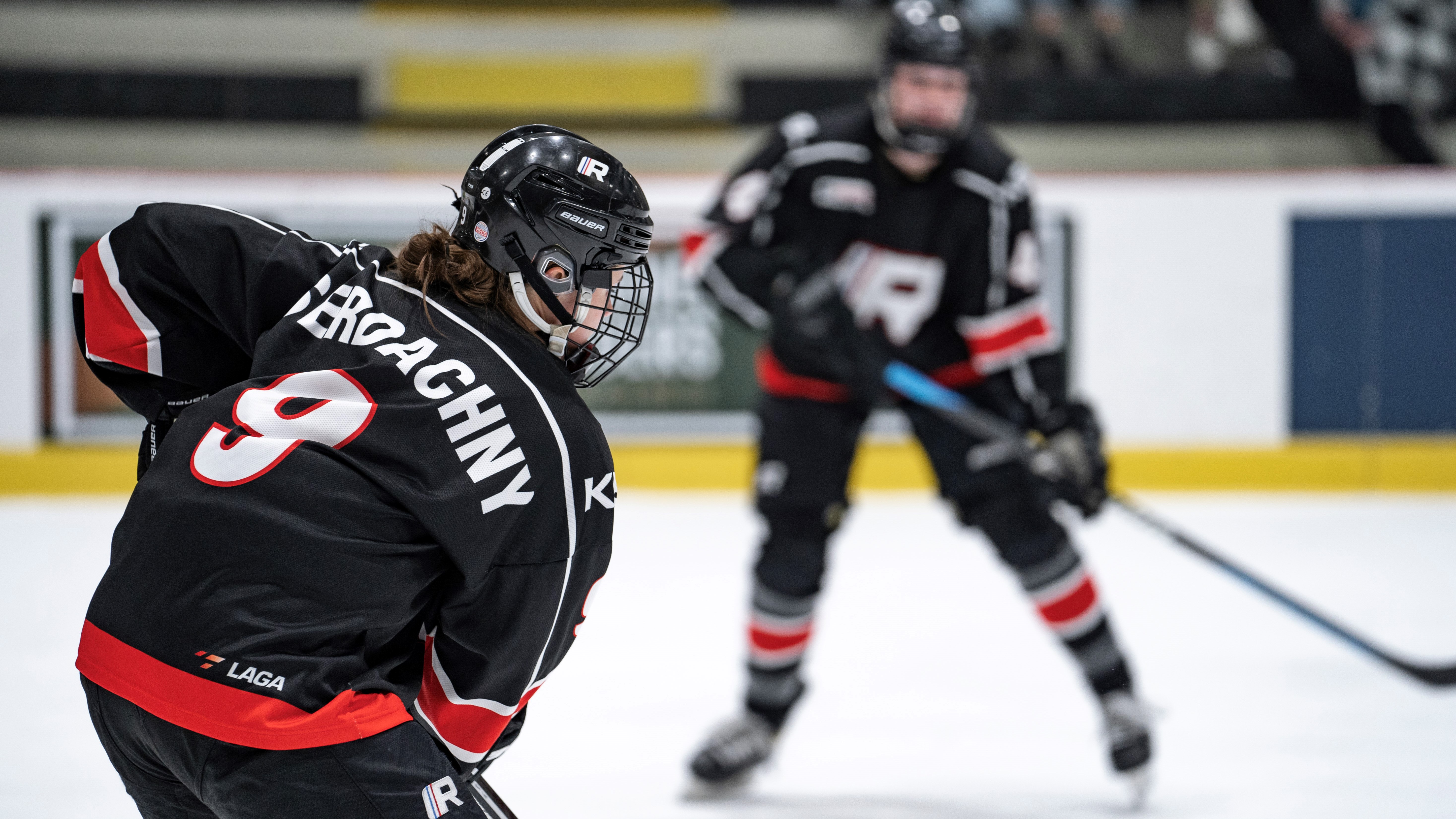 Maya Serdachny Female Hockey Player Shot
