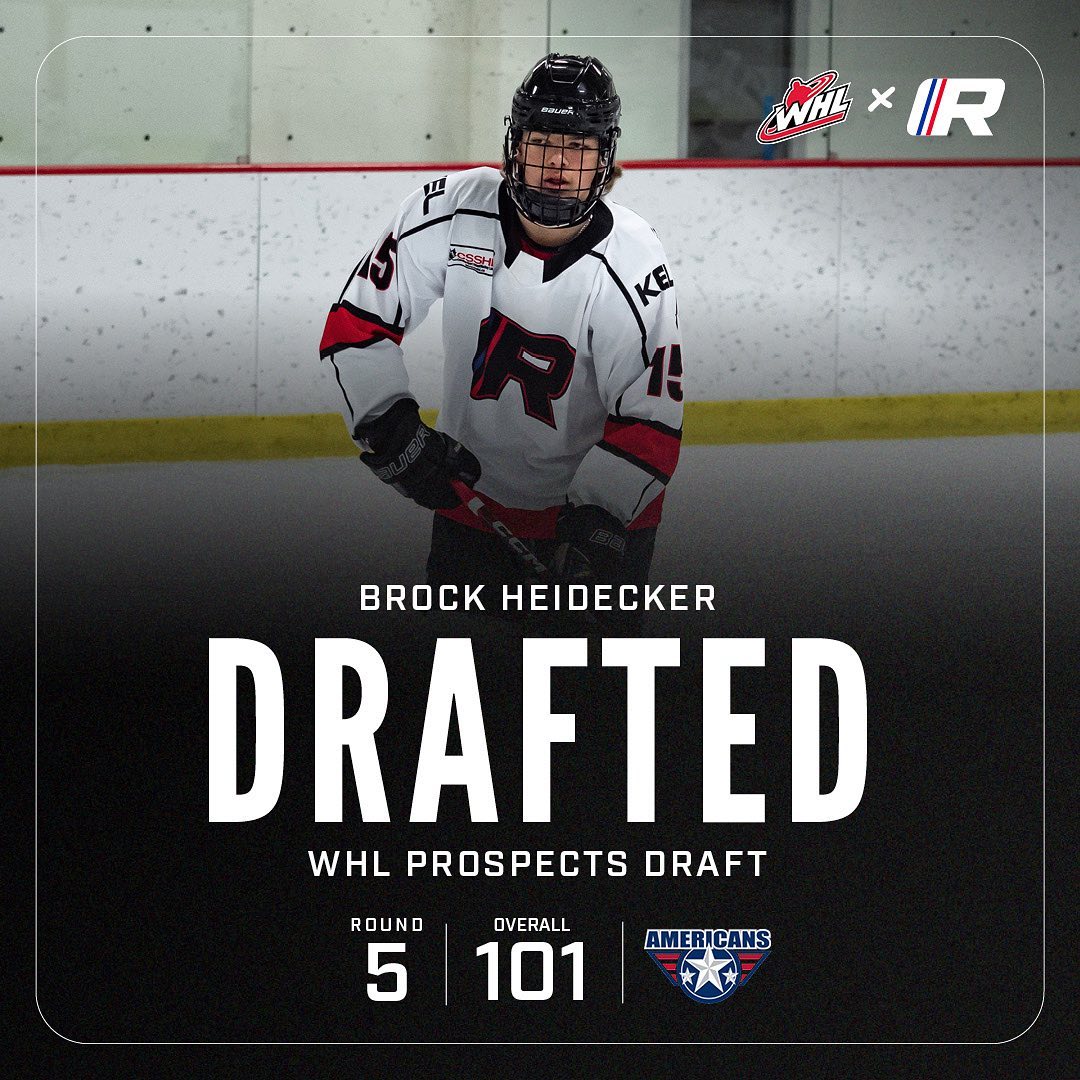 Brock Heidecker RINK Hockey Academy Kelowna WHL Prospects Draft 2023